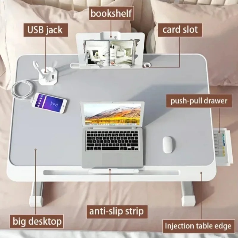 Laptop Bed Tray Table Adjustab - đánh giá và giá Desk Setup Notebook