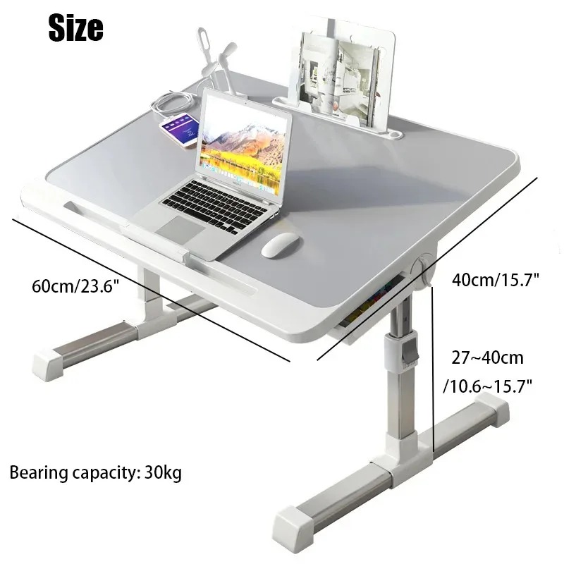 Laptop Bed Tray Table Adjustab - đánh giá và giá Desk Setup Notebook
