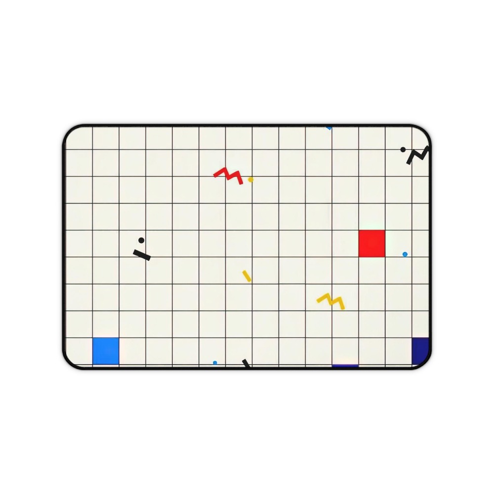 Retro Geometric Grid Desk Mat  - đánh giá và giá Desk Setup Designer