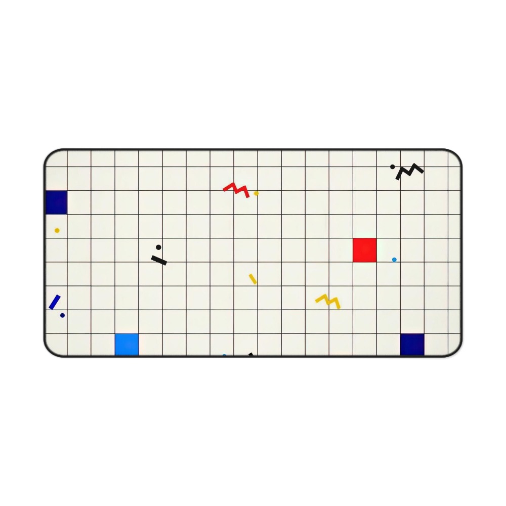 Retro Geometric Grid Desk Mat  - đánh giá và giá Desk Setup Designer