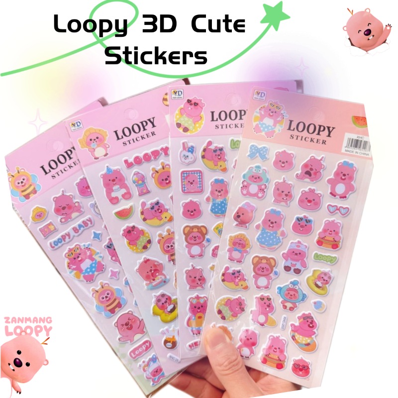 New Pororo Anime Cute Loopy 3D - đánh giá và giá Desk Setup Decor