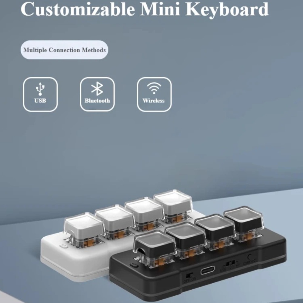 MK424Pro 4-Key Wireles Mini Ke - đánh giá và giá Desk Setup Programmer