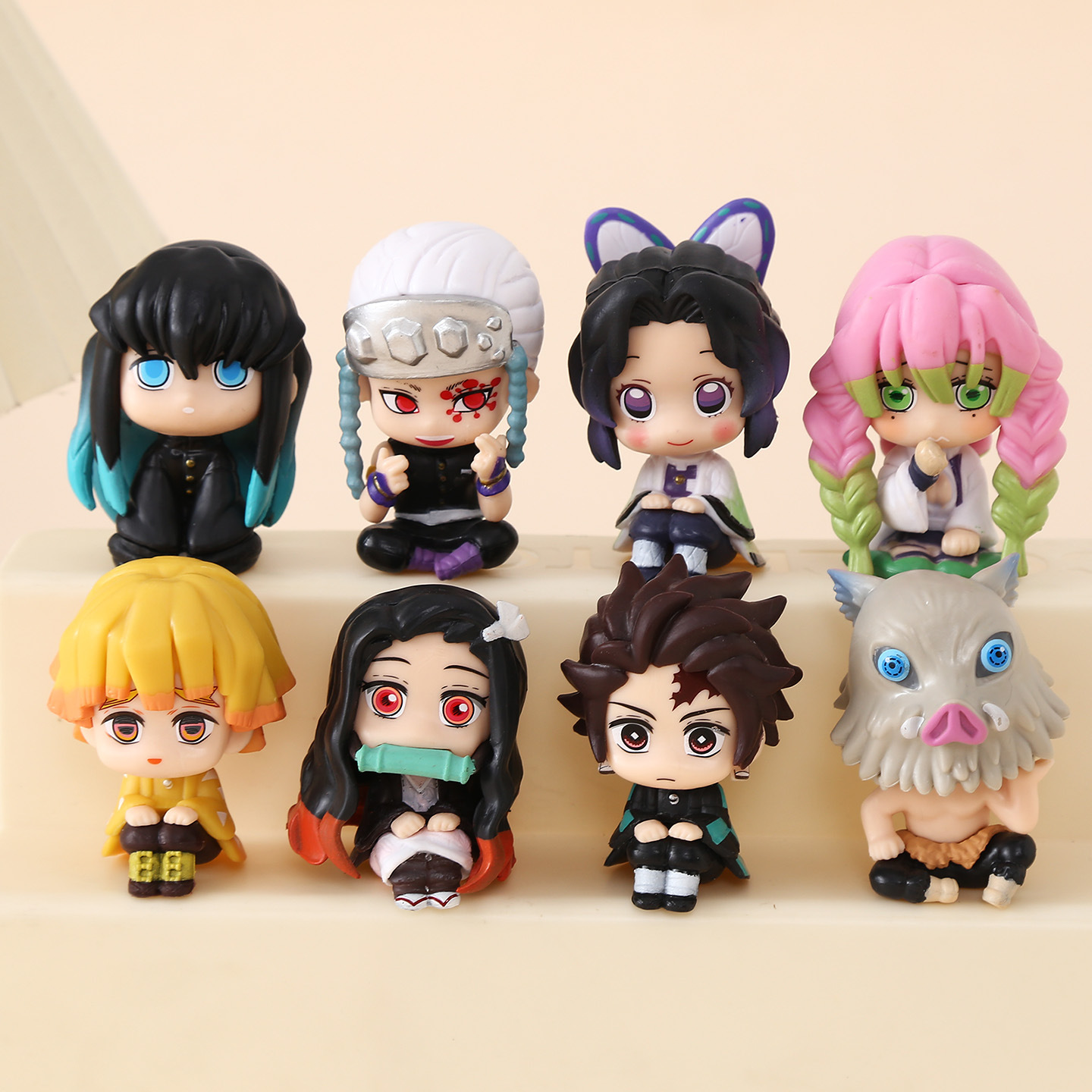 Cute Demon Slayer Chibi PVC Fi - đánh giá và giá Desk Setup Kawaii