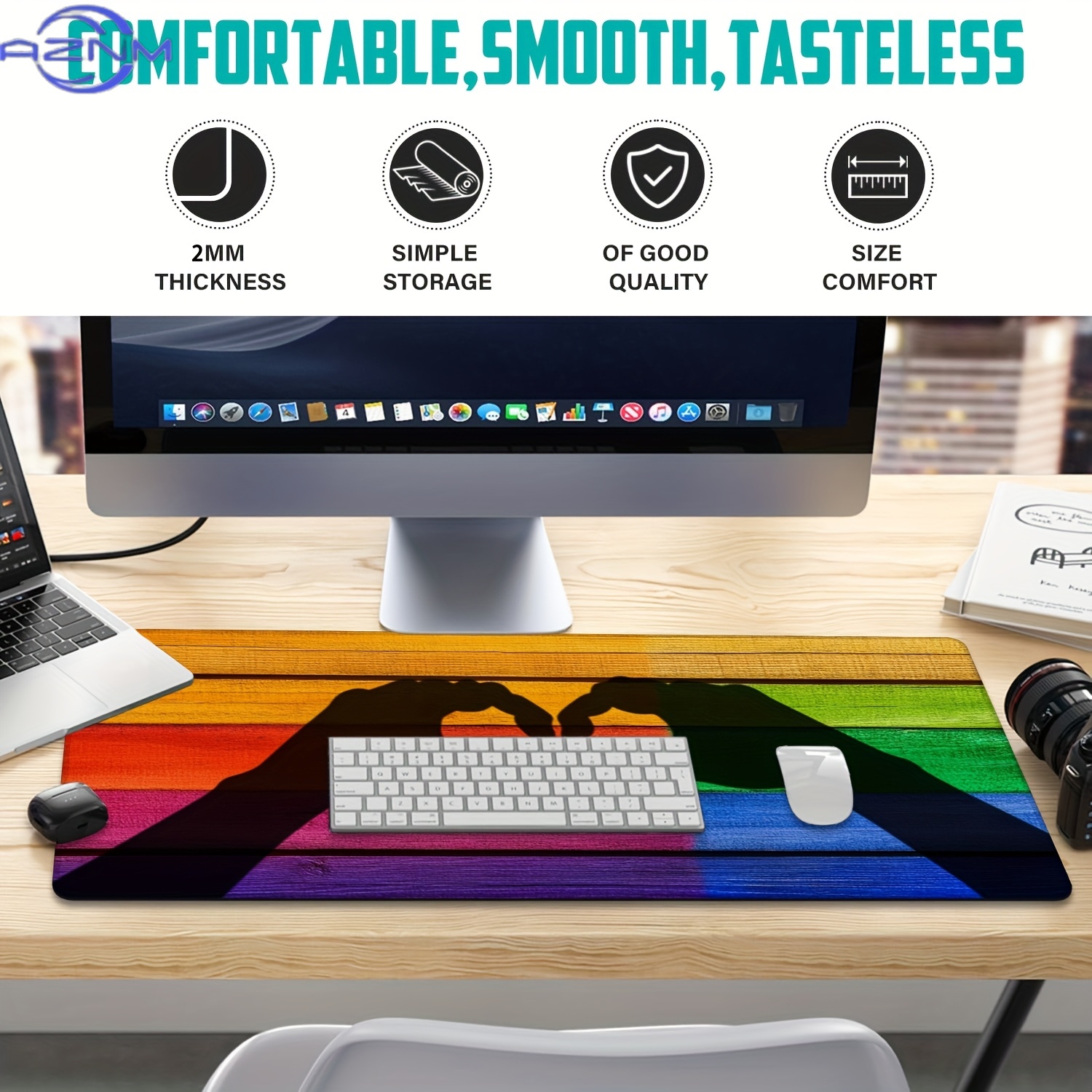 Large Gaming Mouse Pad with Ha - đánh giá và giá Desk Setup Designer
