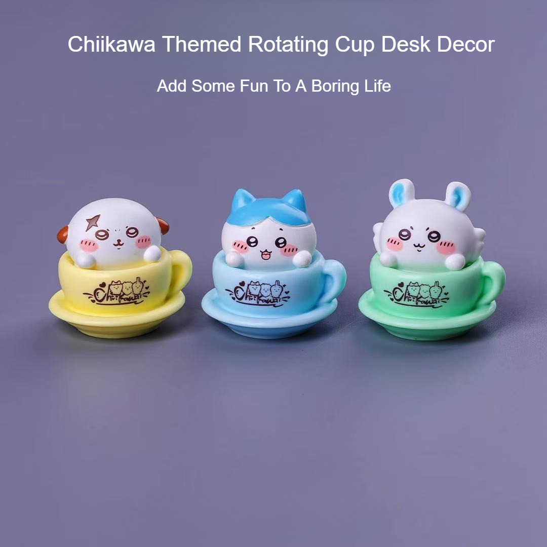 Chiikawa Rotating Cup Figure K - đánh giá và giá Desk Setup Kawaii