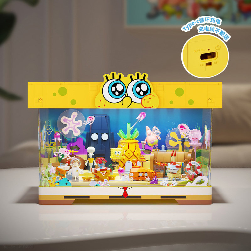 Areax Spongebob Bikini Bottom  - đánh giá và giá Desk Setup Kawaii