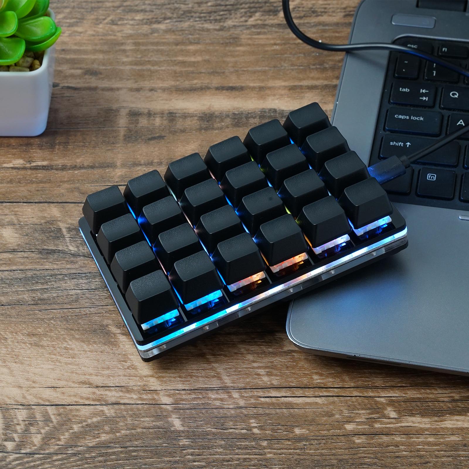 Mini Màu Đen 24 Phím Bàn Phím  - đánh giá và giá Desk Setup Programmer