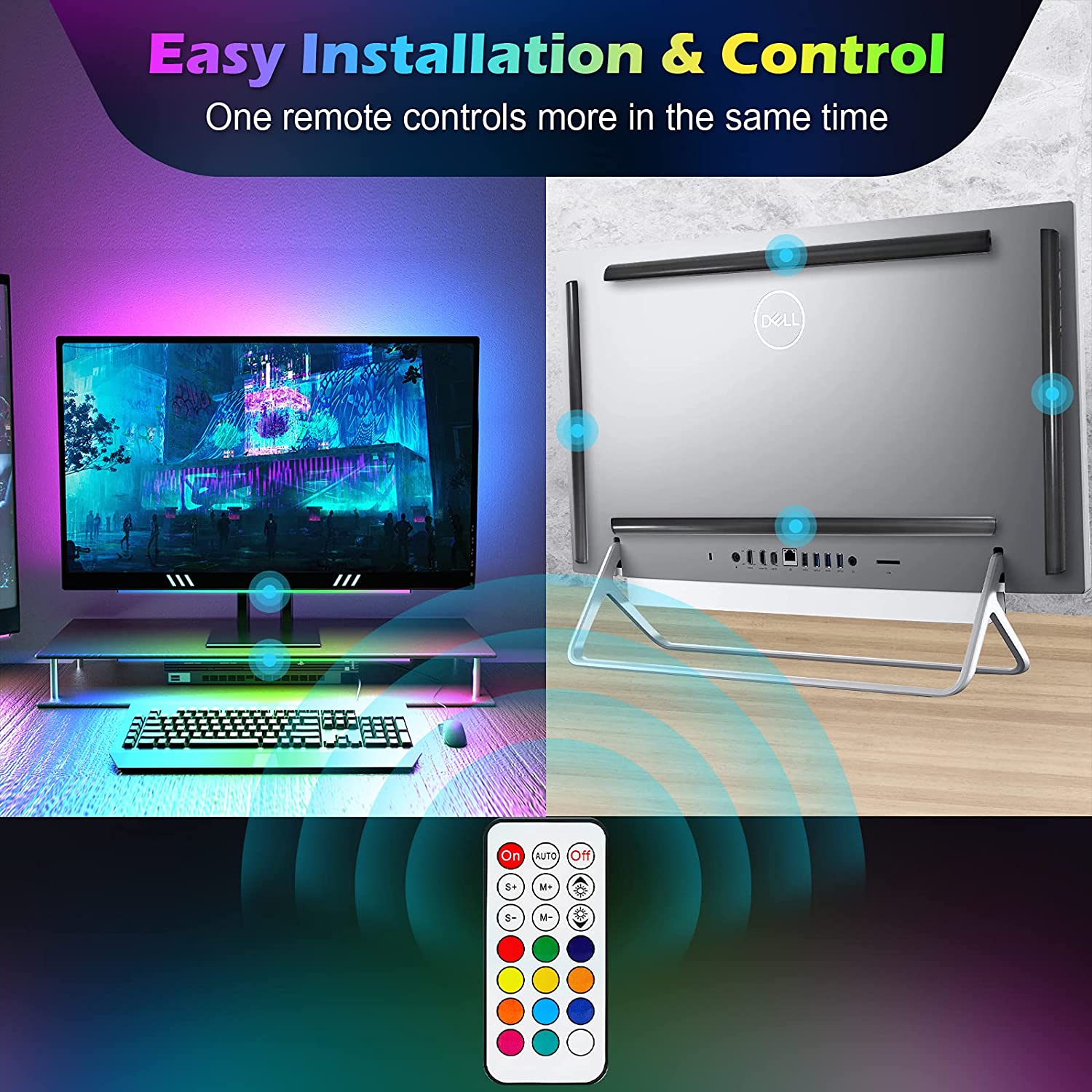 Under Monitor Light Bar RGB Dr - đánh giá và giá Desk Setup Diy