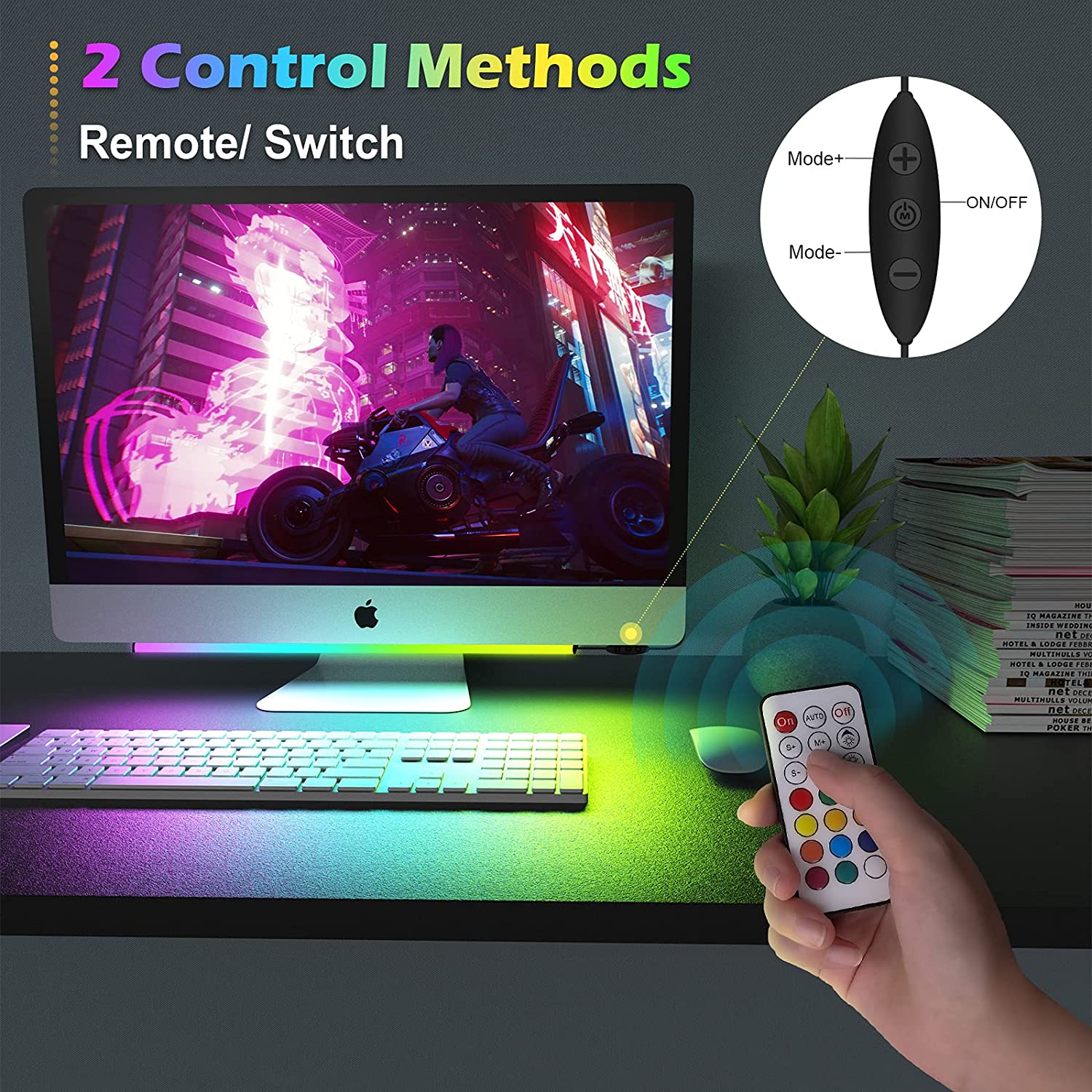 Under Monitor Light Bar RGB Dr - đánh giá và giá Desk Setup Diy